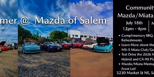 Mazda\/Miata Meetup and Complimentary BBQ! 