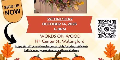 Fall Leaves Grapevine Wreath Workshop