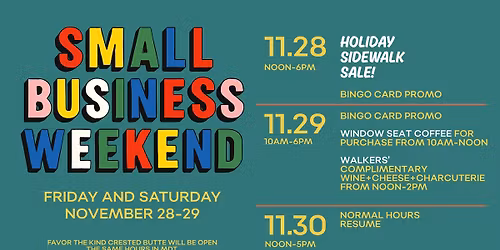 Small Business Weekend