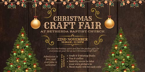Christmas Craft Fair in the Newtown area of Trowbridge