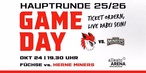 F\u00fcchse Duisburg vs. Herne Miners