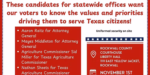 Lone Star Coalition Candidate Rally 
