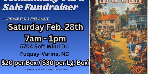 Community Yard Sale Fundraiser