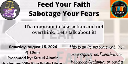 Feed Your Faith Sabotage Your Fears