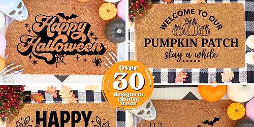 Fall & Halloween Doormat Painting DIY Night