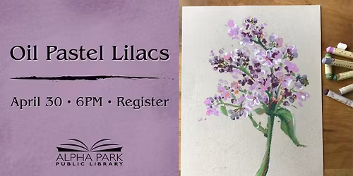 Oil Pastel Lilacs