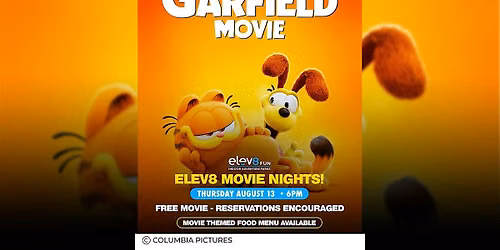 Elev8 Movie Night - The Garfield Movie (2024)