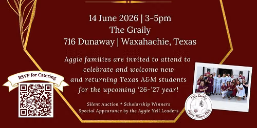 2026 Ellis County Aggie Moms HOWDY Party!