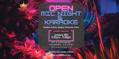 Open Mic Night & Karaoke