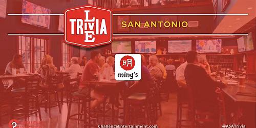 Weekly Live Trivia at Ming's - San Antonio