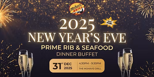 NYE Prime Rib & Seafood Dinner Buffet