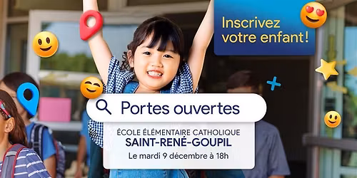 Soir\u00e9e portes ouvertes \u00e0 l'\u00c9\u00c9C Saint-Ren\u00e9-Goupil \u00e0 Guelph