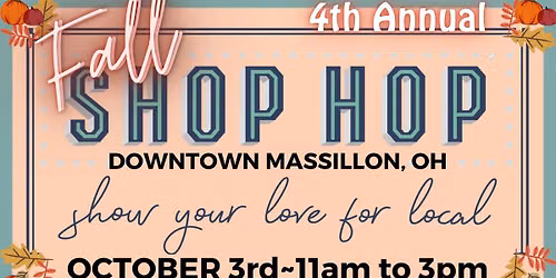 FALL Shop Hop Downtown Massillon