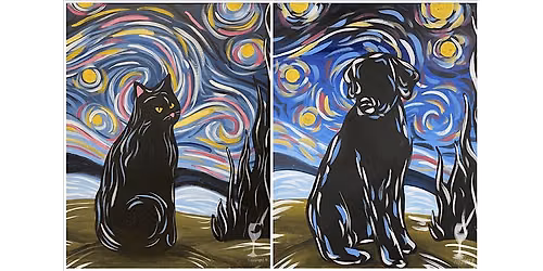 Starry, Furry Night - Paint and Sip in Denver | Classpop!\u2122