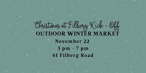 Christmas at Filberg Kick-Off & Outdoor Winter Market
