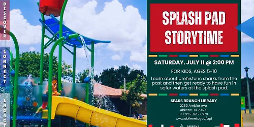 Splash Pad Storytime (Sears Branch)
