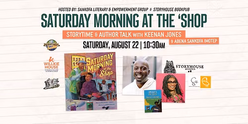 Storytime, Author Talk, & Free Haircuts with Keenan Jones & Abena Sankofa Imhotep