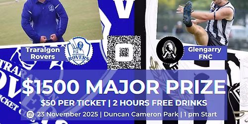T20 Traralgon Rovers CC v Glengarry FNC & Reverse Raffle