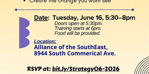 Community Training:How to build strategic campaigns &move community issues