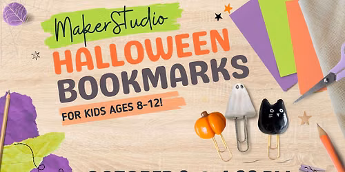 MakerStudio Halloween Bookmarks, For Kids Ages 8-12