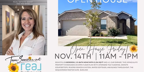 OPEN HOUSE 2105 Pike Way, Midland