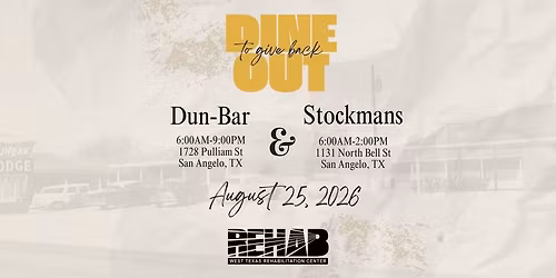 Dine Out to Give Back at Dun-Bar & Stockmans