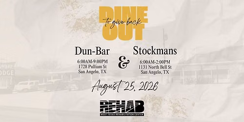 Dine Out to Give Back at Dun-Bar & Stockmans