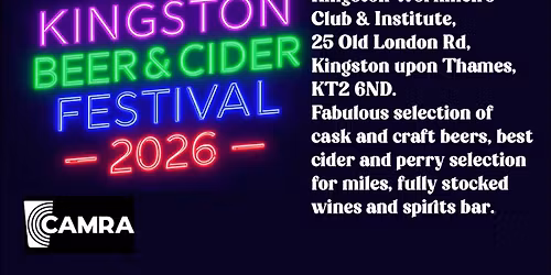 Kingston Beer & Cider Festival 