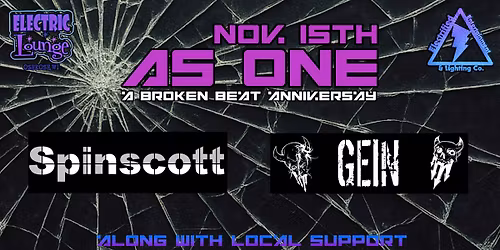 AS ONE  a Broken Beat Anniversary Featuring SPINSCOTT & GEIN