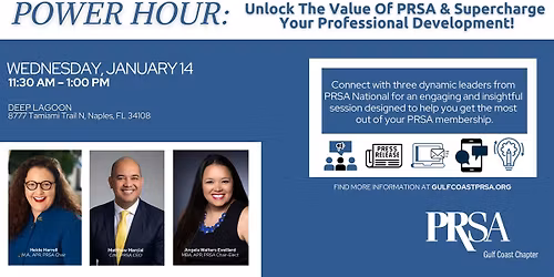 Power Hour: Unlock the Value of PRSA & Supercharge Your Professional Development!