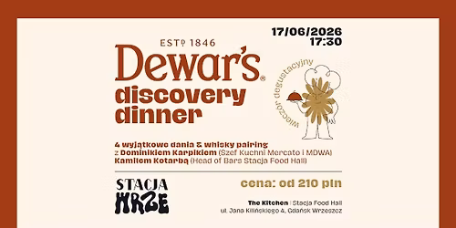 Dewar's Discovery Dinner: Dominik Karpik w The Kitchen!