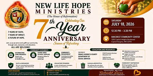 NLHM 7th Anniversary Community Outreach:  Season of Refreshing