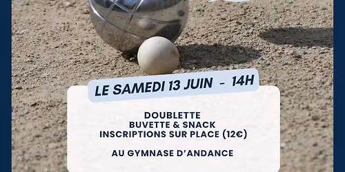 Tournoi de p\u00e9tanque 2026 