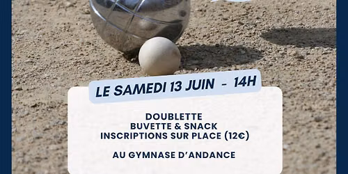 Tournoi de p\u00e9tanque 2026