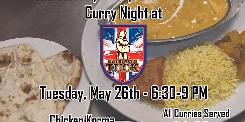 The Viceroy Curry Club Presents - Curry Night at The Friar Tuck - Tuesday, May 26th