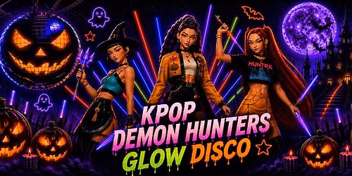 KPOP DEMON HUNTERS HALLOWEEN GLOW DISCO