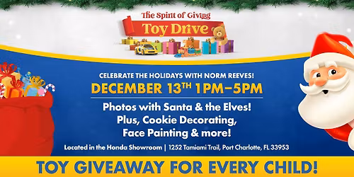 \ud83c\udf81 The Spirit of Giving Toy Drive \ud83c\udf81