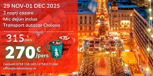 Budapesta-Piata de Craciun