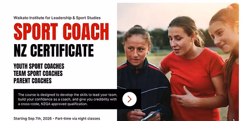 Sport Coaching Course | NZ Certificate | 2026 — Waikato Institute for Leadership and Sport Studies