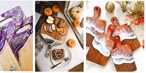 Make Your Own Autumn, Ocean, or Floral Resin Charcuterie Board