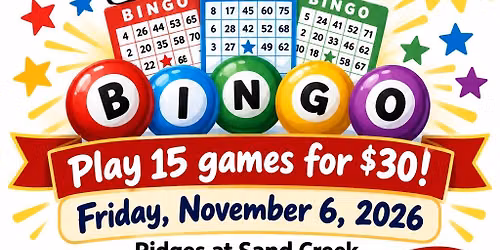 Jordaness Lions Fall Bingo