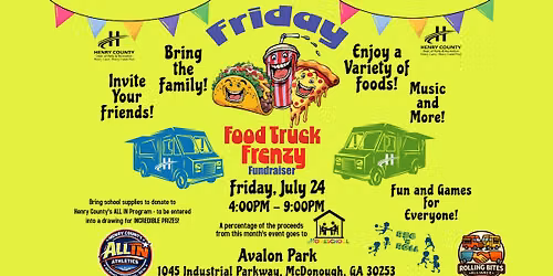 Friday Food Truck Frenzy for July 2026
