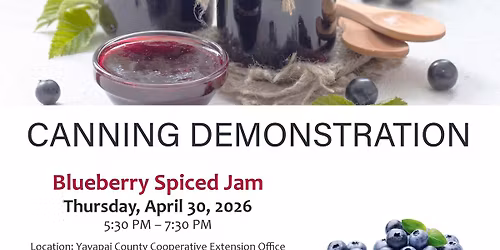 Canning Demonstration - Blueberry Spiced Jam
