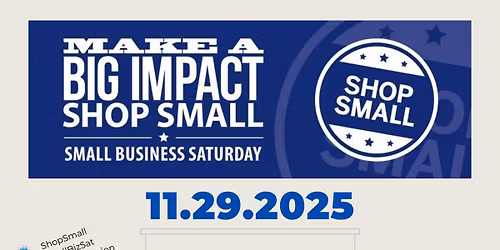 Shop Local Small Business Saturday