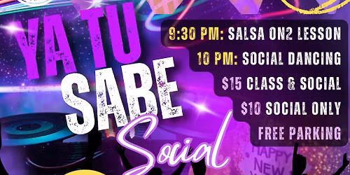 Ya Tu S.A.B.E. (Salsa and Bachata Evening) Jan 31st