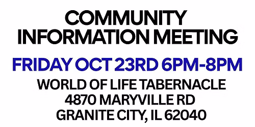 Community informational meeting