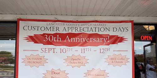 Customer Appreciation Days & 30th Anniversary Celebration