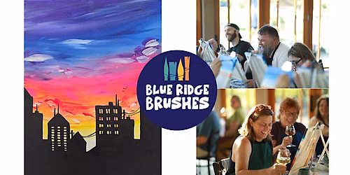 Paint Class: "City Silhouette" at the Blue Ridge Brushes Studio
