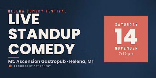Live Standup Comedy at Mt. Ascension Gastropub