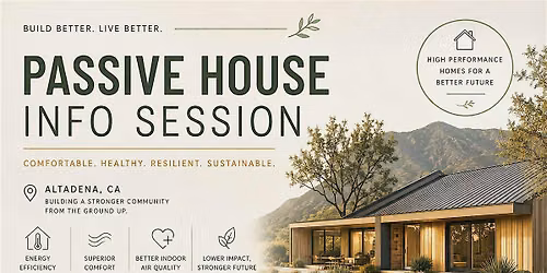 Passive House Info Meeting Altadena